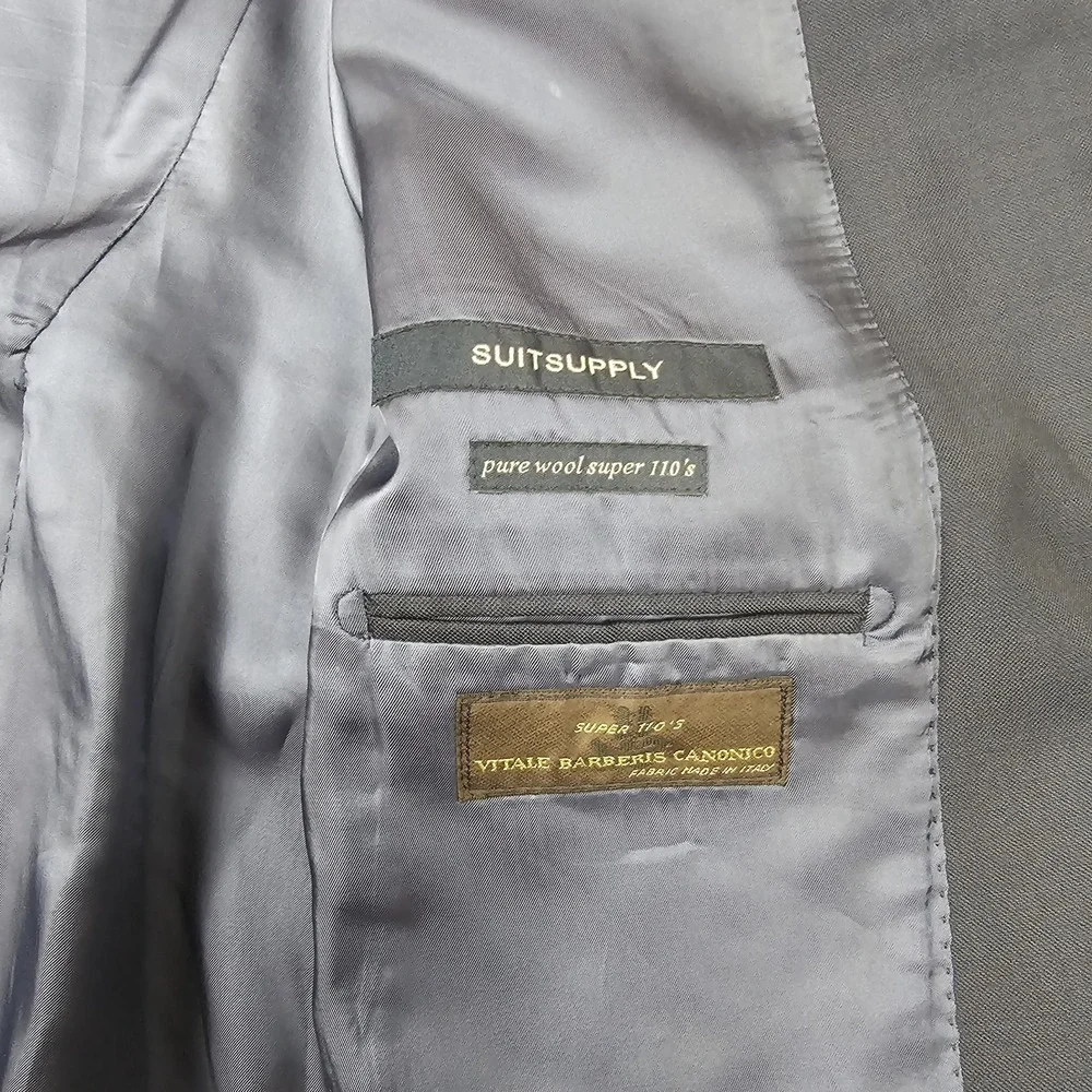 Suitsupply Lazio Blazer Slim Fit 38L Long Wool Vitale Barberis Canonico